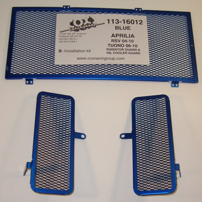 Cox Racing Radiator Guards for the Aprilia RSV 1000 / Mille / R / Factory (04-10) and Tuono 1000 (06-10)