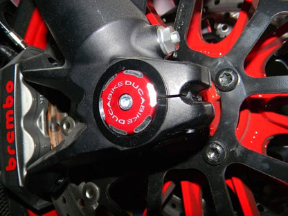 DBK Special Parts (Ducabike) Front Right Wheel Axle Cap for newer Ducati's (Contrast Cut)