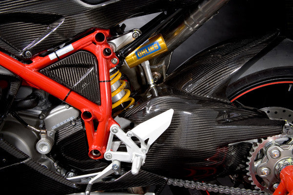CARBONDRY - DUCATI 848 / 1098 & 1198 CARBON FIBER SWINGARM COVER