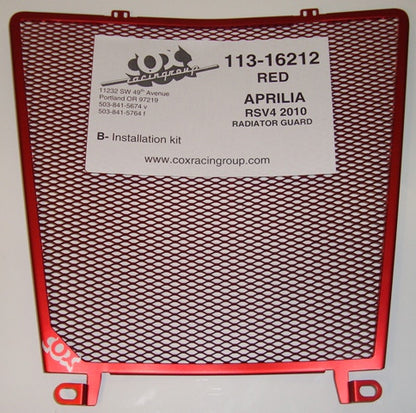 Cox Racing Radiator Guard for the Aprilia RSV4 (2010+)