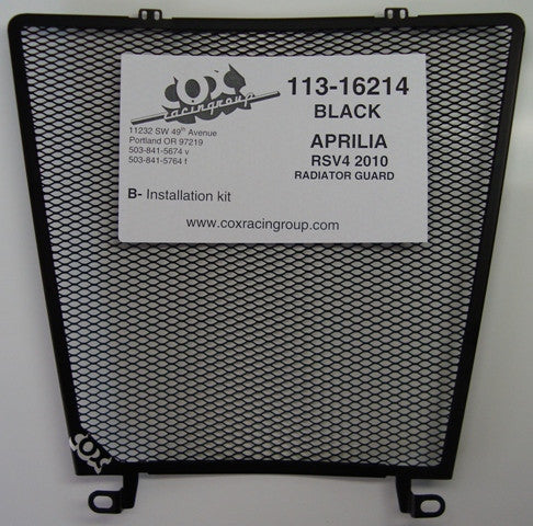 Cox Racing Radiator Guard for the Aprilia RSV4 (2010+)