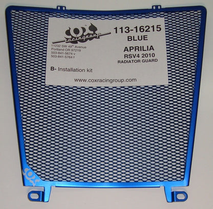 Cox Racing Radiator Guard for the Aprilia RSV4 (2010+)
