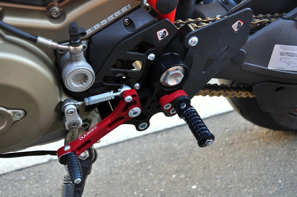 DBK Special Parts (Ducabike) Adjustable Rearsets for the Ducati Hypermotard 796/1100 and Multistrada 620/1000/1100