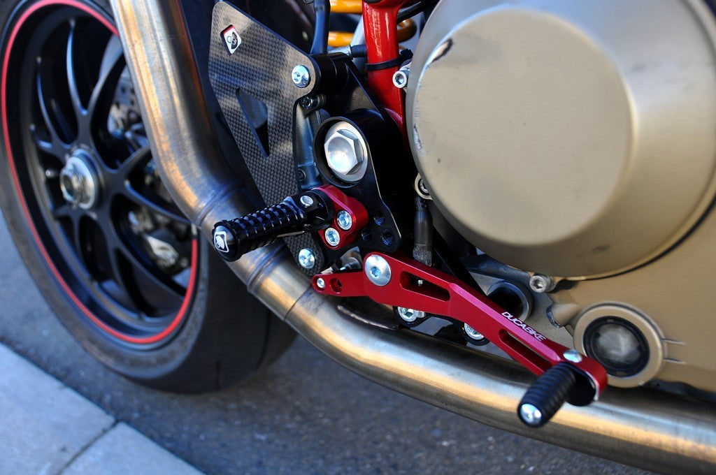 DBK Special Parts (Ducabike) Adjustable Rearsets for the Ducati Hypermotard 796/1100 and Multistrada 620/1000/1100