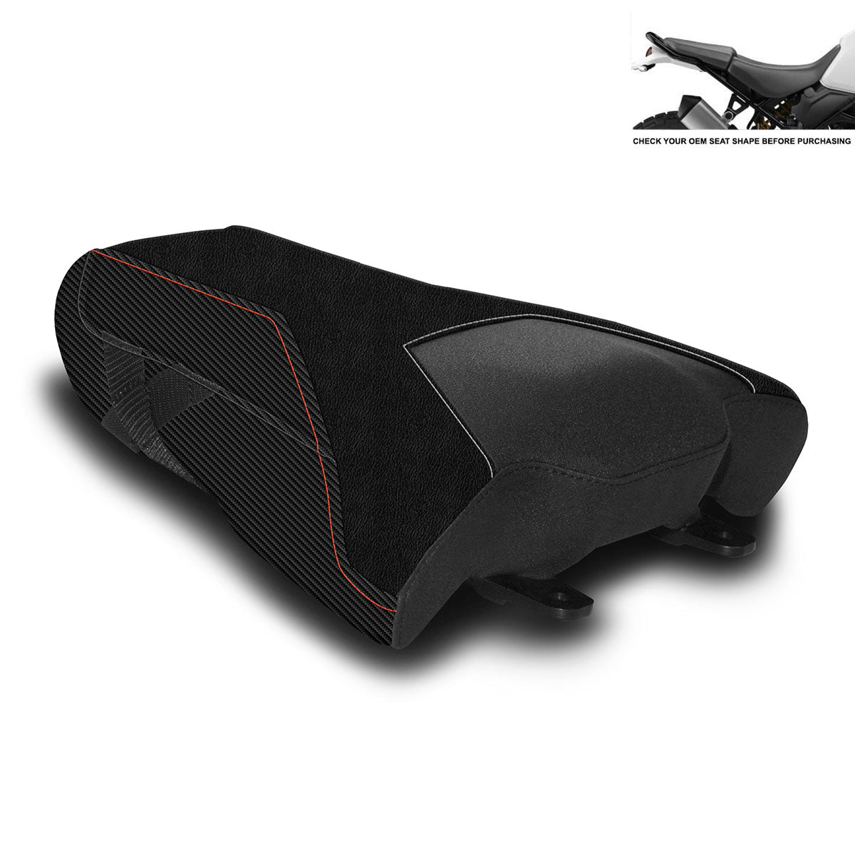 LUIMOTO VELOCE Passenger Seat Cover for DUCATI DESERTX (2022+)
