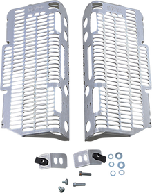 DEVOL Radiator Guards - Brushed Aluminum - Yamaha 0101-5505