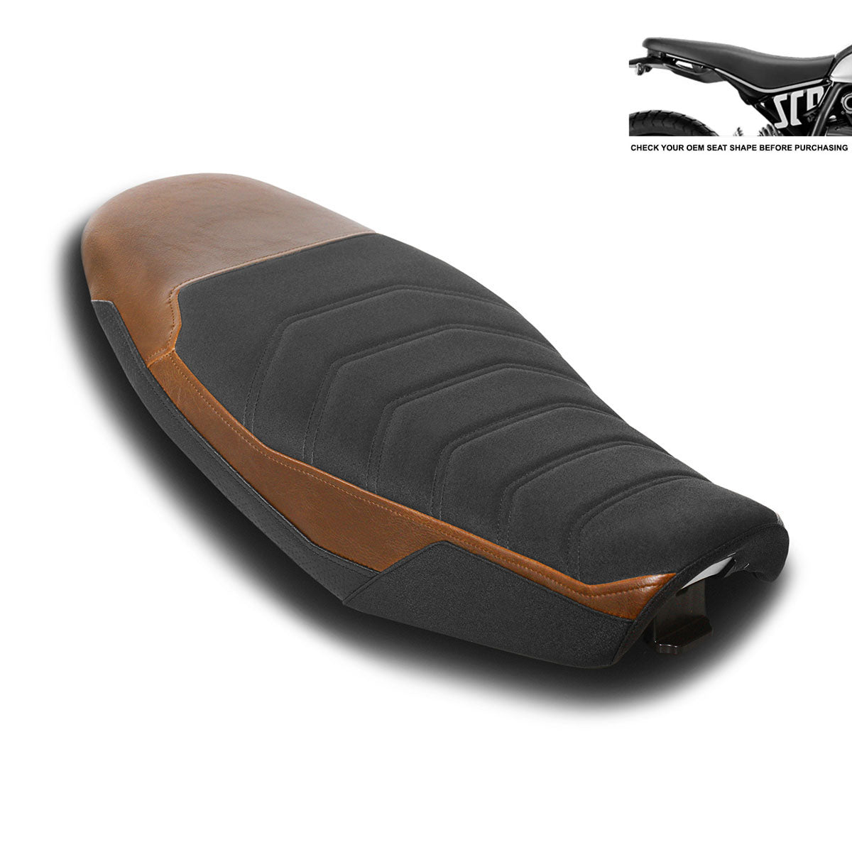 LUIMOTO (Sport Cafe) Rider Seat Cover for the DUCATI SCRAMBLER 800 (2023+)