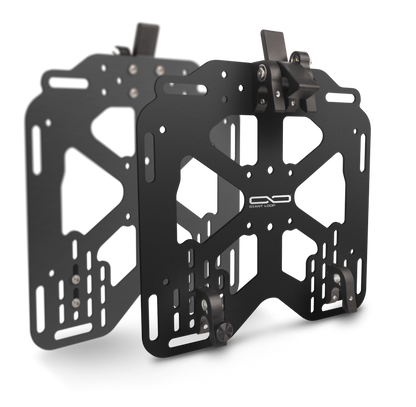 Giant Loop Pannier Mounts - 18mm Round Tubing Hangers - Black