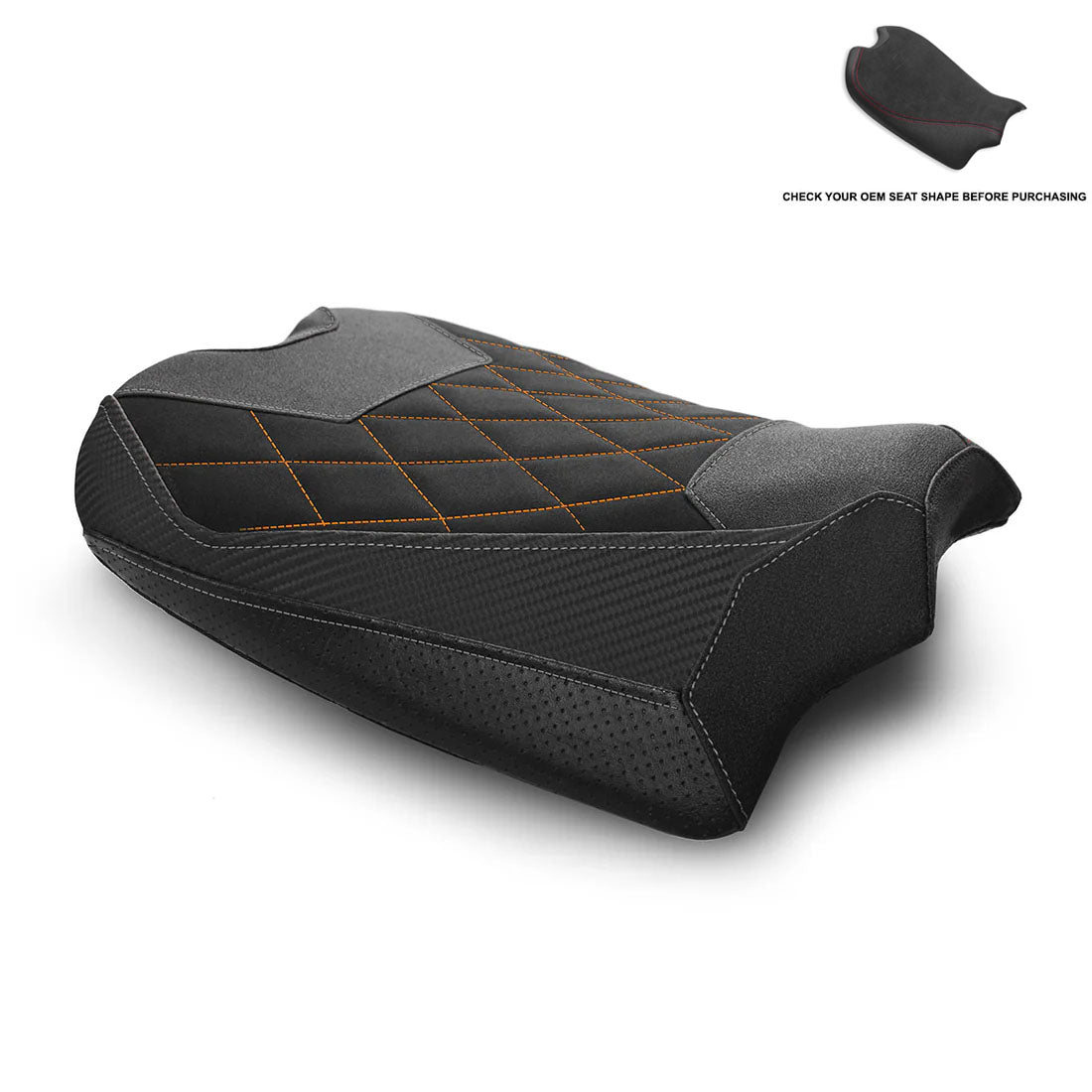 LUIMOTO CORSA Rider Seat Cover for OE LOW SEAT For DUCATI STREETFIGHTER V4 / S (20-24)