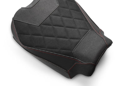 LUIMOTO DIAMOND GREZZO Rider Seat Cover for OE LOW SEAT For DUCATI STREETFIGHTER V4 / S (20-24)