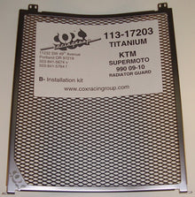 Cox Racing Radiator Guards for the KTM 990 SuperMoto  R (09 11-13)