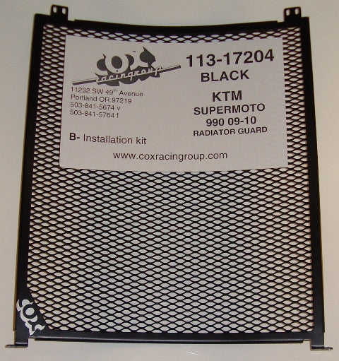 Cox Racing Radiator Guards for the KTM 990 SuperMoto  R (09 11-13)