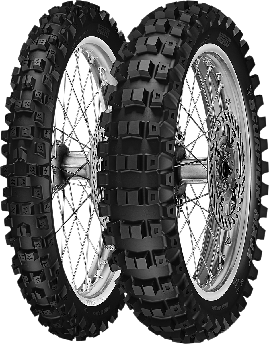 PIRELLI Tire - Scorpion* MX32* Mid Hard - Rear - 100/90-19 - 57M 3107400
