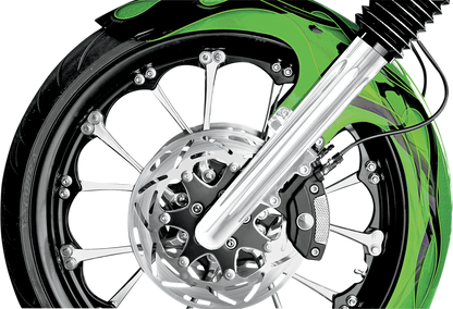ARLEN NESS Fork Legs - Chrome - Deep Cut - Dual Disc - Deep Cut - '08-'13 FLT 06-510