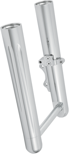 ARLEN NESS Fork Legs - Chrome - Deep Cut - Dual Disc - Deep Cut - '00-'07 FLT 06-512