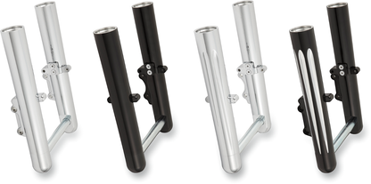 ARLEN NESS Fork Legs - Black Anodized - Deep Cut - Dual Disc - '00-'07 FLT 06-513
