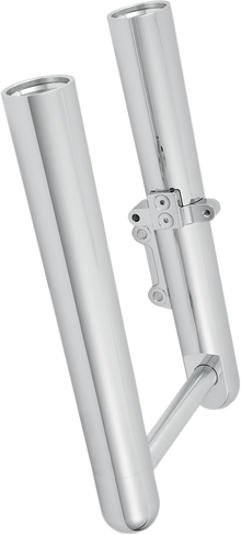 ARLEN NESS Fork Legs - Chrome - Hot Legs - Custom Single Disc - Smooth - '07-'17 FLST 06-550