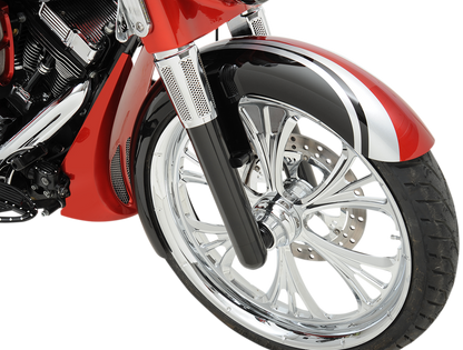 ARLEN NESS Fork Legs - Black Anodized - Hot Legs - Custom Single Disc - Smooth 40-511