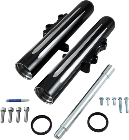 ARLEN NESS Fork Legs - Black Anodized - Deep Cut - Dual Disc 40-512