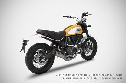 ZARD Racing SNAKE WELDED Exhaust Header kit for all Low Mount Slip-ons for Ducati Scrambler 800 and Monster 797