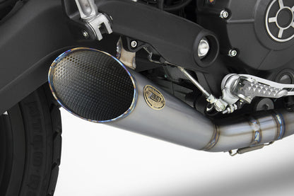 ZARD Full Exhaust with SLASH CUT MUFFLER for Ducati Scrambler