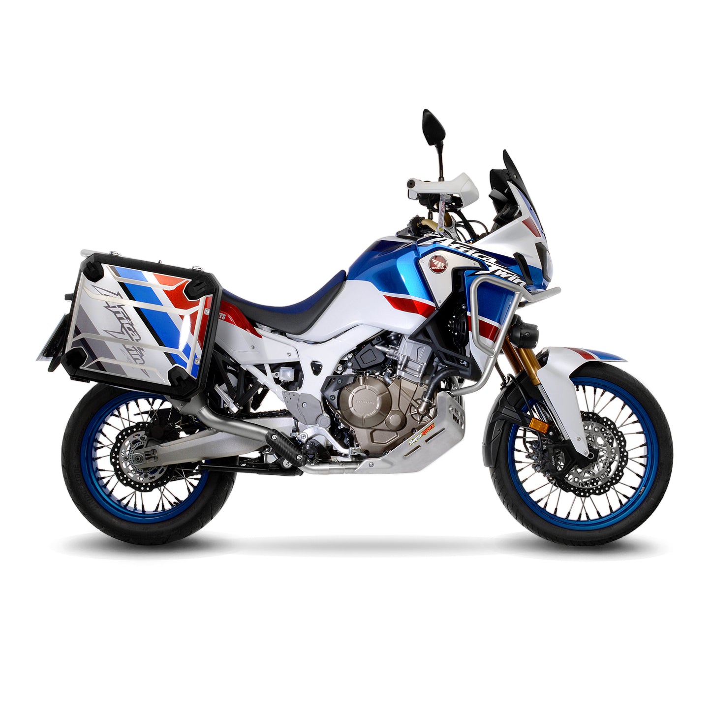 Leo Vince LV One Evo Stainless Steel | Full System 2/1 Exhaust For Honda CRF1000L AFRICA TWIN '16-19, CRF1000L AFRICA TWIN ADVENTURE SPORTS '18-19