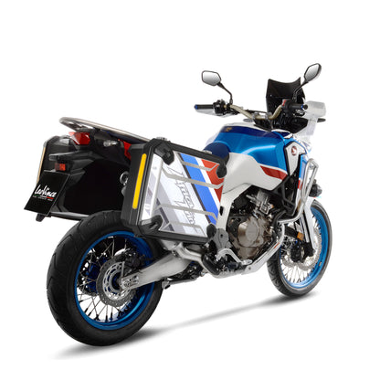 Leo Vince LV One Evo Stainless Steel | Full System 2/1 Exhaust For Honda CRF1000L AFRICA TWIN '16-19, CRF1000L AFRICA TWIN ADVENTURE SPORTS '18-19