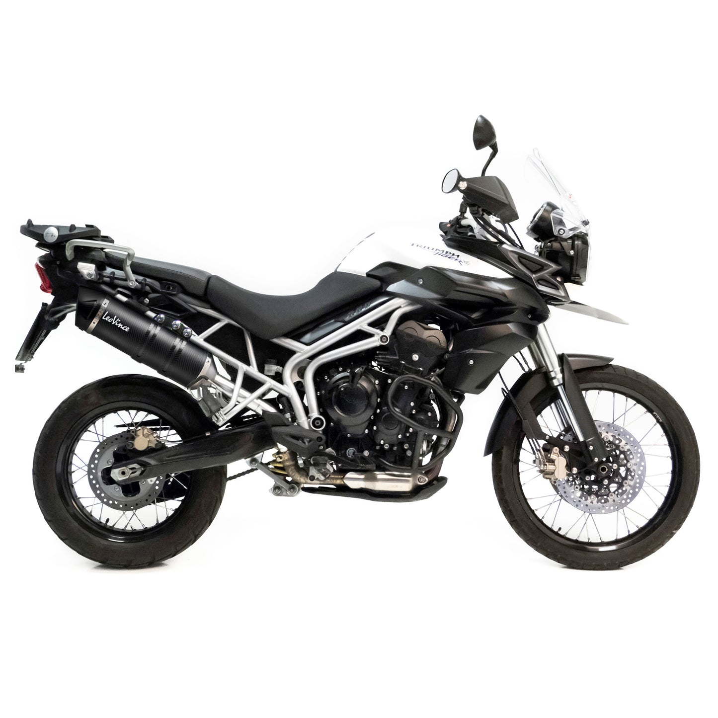 Leo Vince LV One Evo Carbon Fiber | Slip-On Exhaust For Triumph Tiger 800 XC/XR '11-16