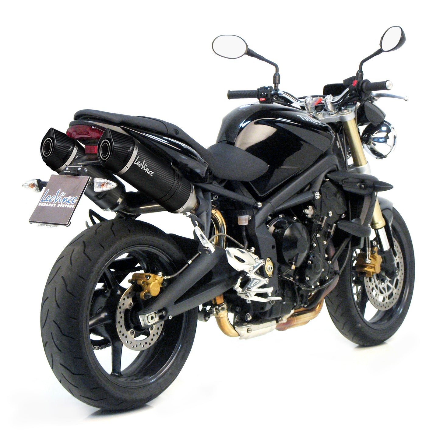 Leo Vince LV One Evo Carbon Fiber | 2 Slip-On Exhaust For Triumph Street Triple 675/R '07-12/'09-12