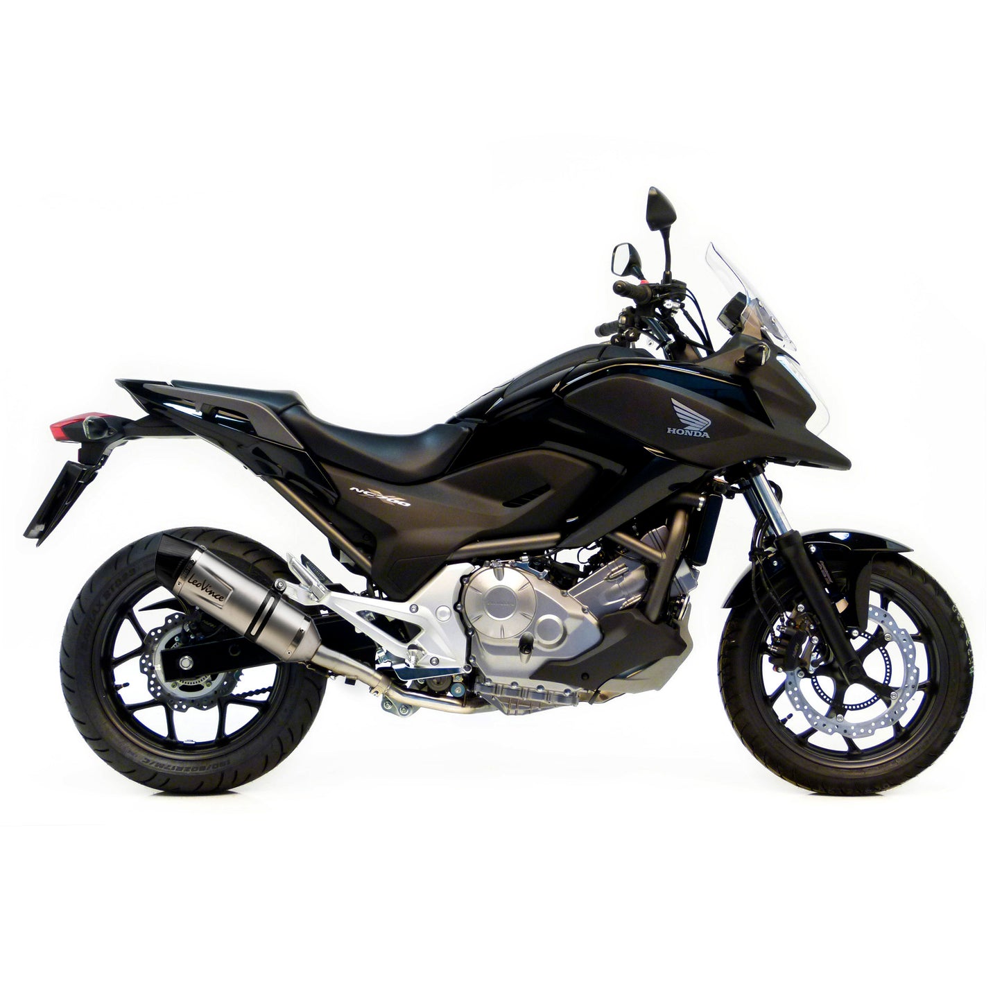 Leo Vince LV One Evo Stainless Steel | Slip-On Exhaust For Honda NC700S '06-17, NC700X '06-18
