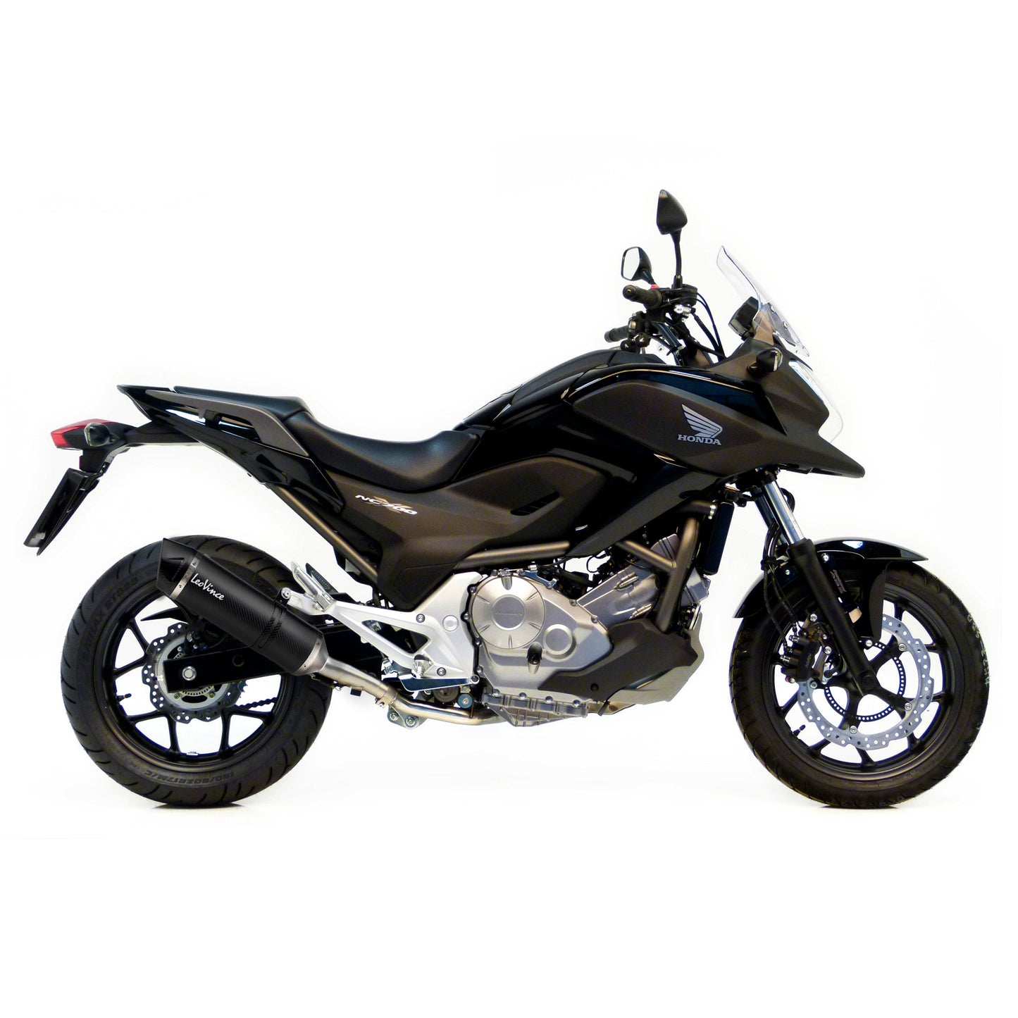 Leo Vince LV One Evo Carbon Fiber | Slip-On Exhaust For Honda NC700S '06-17, NC700X '06-18