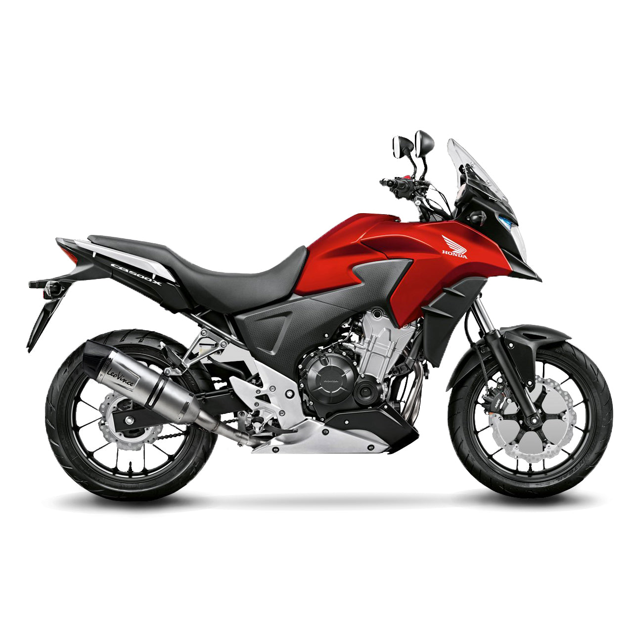 Leo Vince LV One Evo Stainless Steel | Slip-On Exhaust For Honda CB500F '13-19, CB500X '12-19, CBR500R '13-19