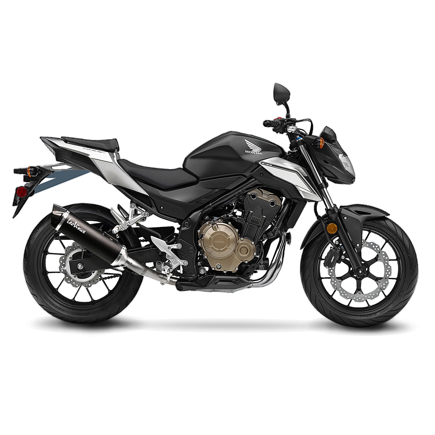 Leo Vince Nero Stainless Steel | Slip-On Exhaust For Honda CBR500R '13-19, CB500F '13-19