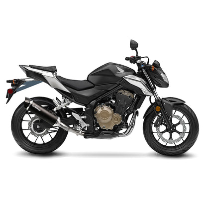 Leo Vince Nero Stainless Steel | Slip-On Exhaust For Honda CBR500R '13-19, CB500F '13-19