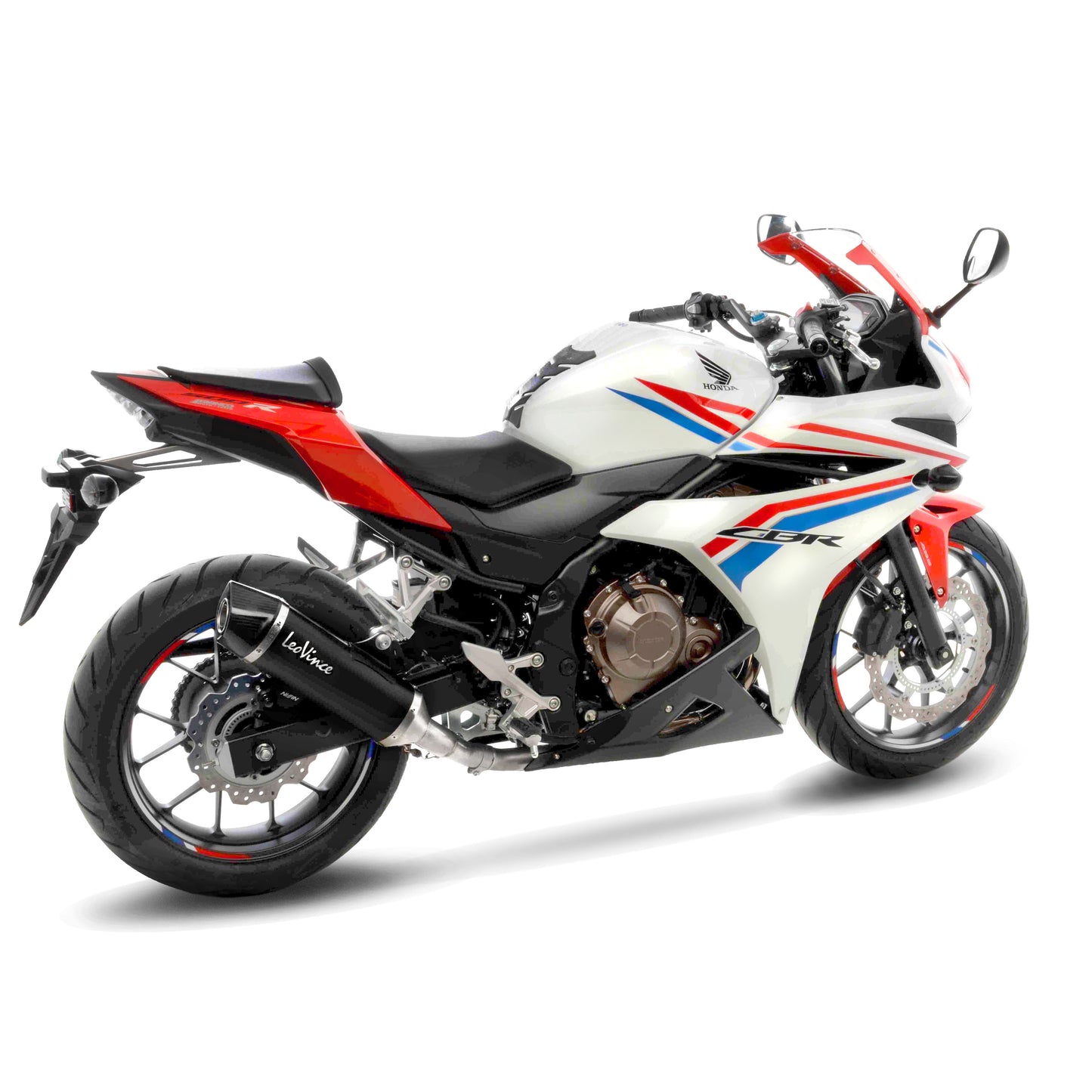 Leo Vince Nero Stainless Steel | Slip-On Exhaust For Honda CBR500R '13-19, CB500F '13-19