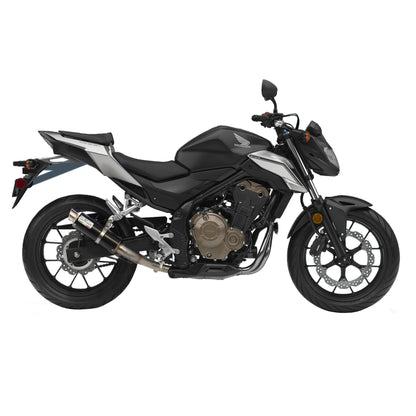 Leo Vince GP Corsa Carbon Fiber | Slip-On Exhaust For Honda CBR500R '13-19, CB500F '13-19