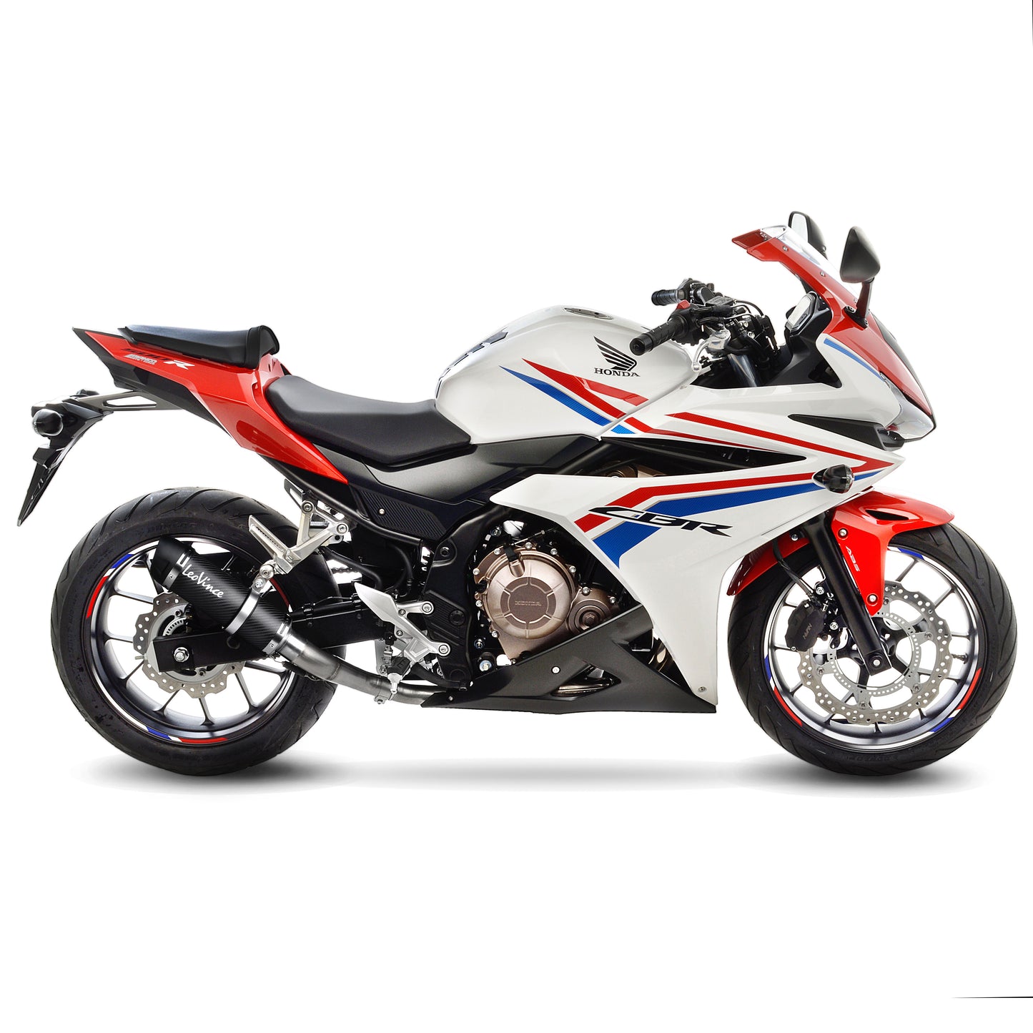 Leo Vince GP Corsa Evo Carbon Fiber | Slip-On Exhaust For Honda CBR500R '13-19, CB500F '13-19