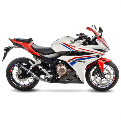 Leo Vince GP Corsa Evo Carbon Fiber | Slip-On Exhaust For Honda CBR500R '13-19, CB500F '13-19