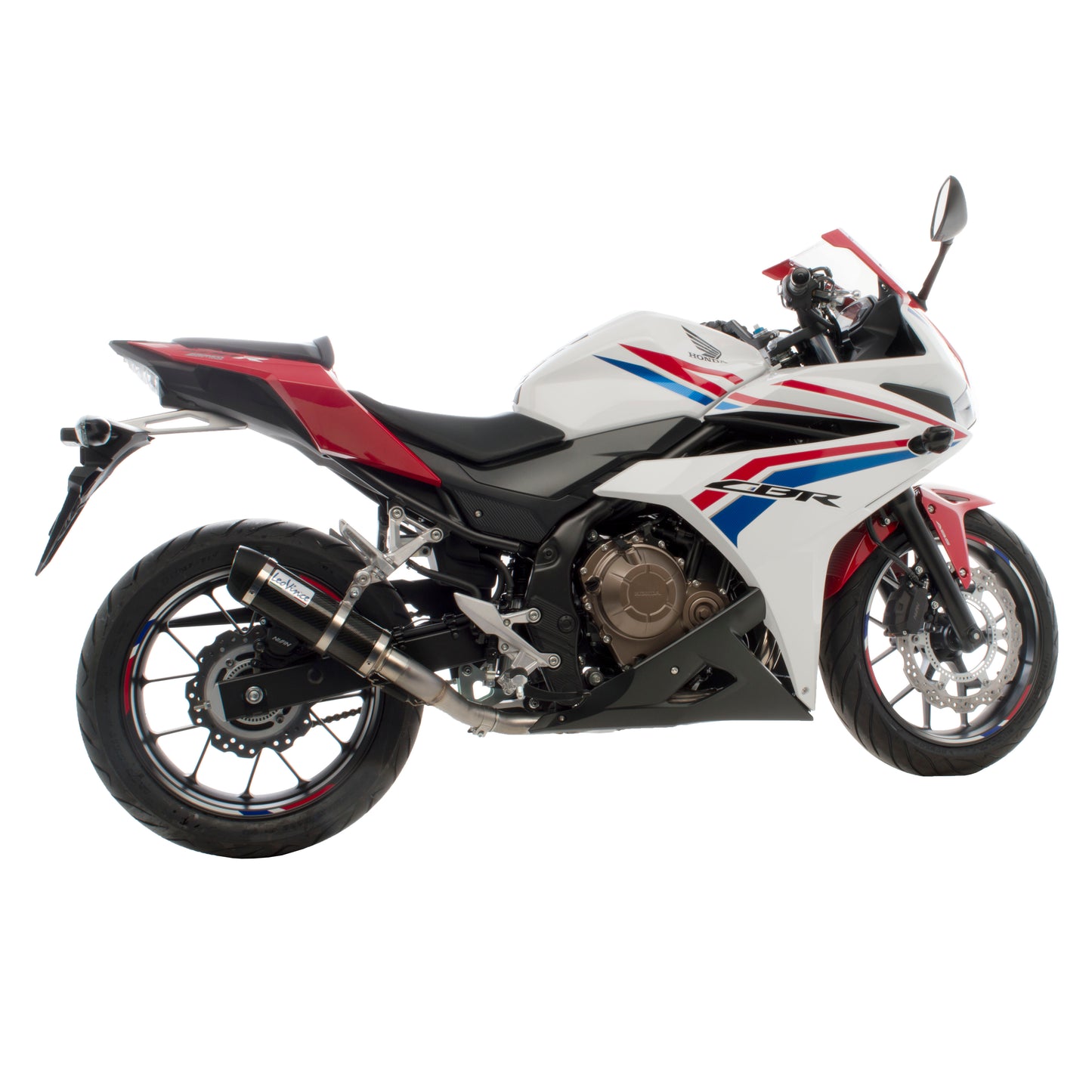 Leo Vince GP Corsa Evo Carbon Fiber | Slip-On Exhaust For Honda CBR500R '13-19, CB500F '13-19