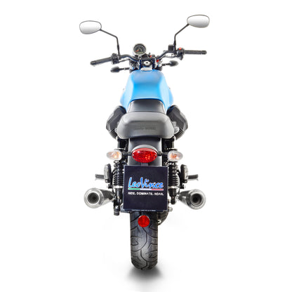 Leo Vince Classic Racer Stainless Steel | 2 Slip-On Exhaust For Moto Guzzi V7 III '17-18