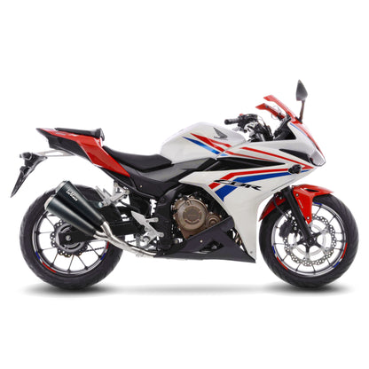Leo Vince GP Duals Stainless Steel | Slip-On Exhaust For Honda CBR500R '13-19, CB500X '12-19, CB500F '13-19