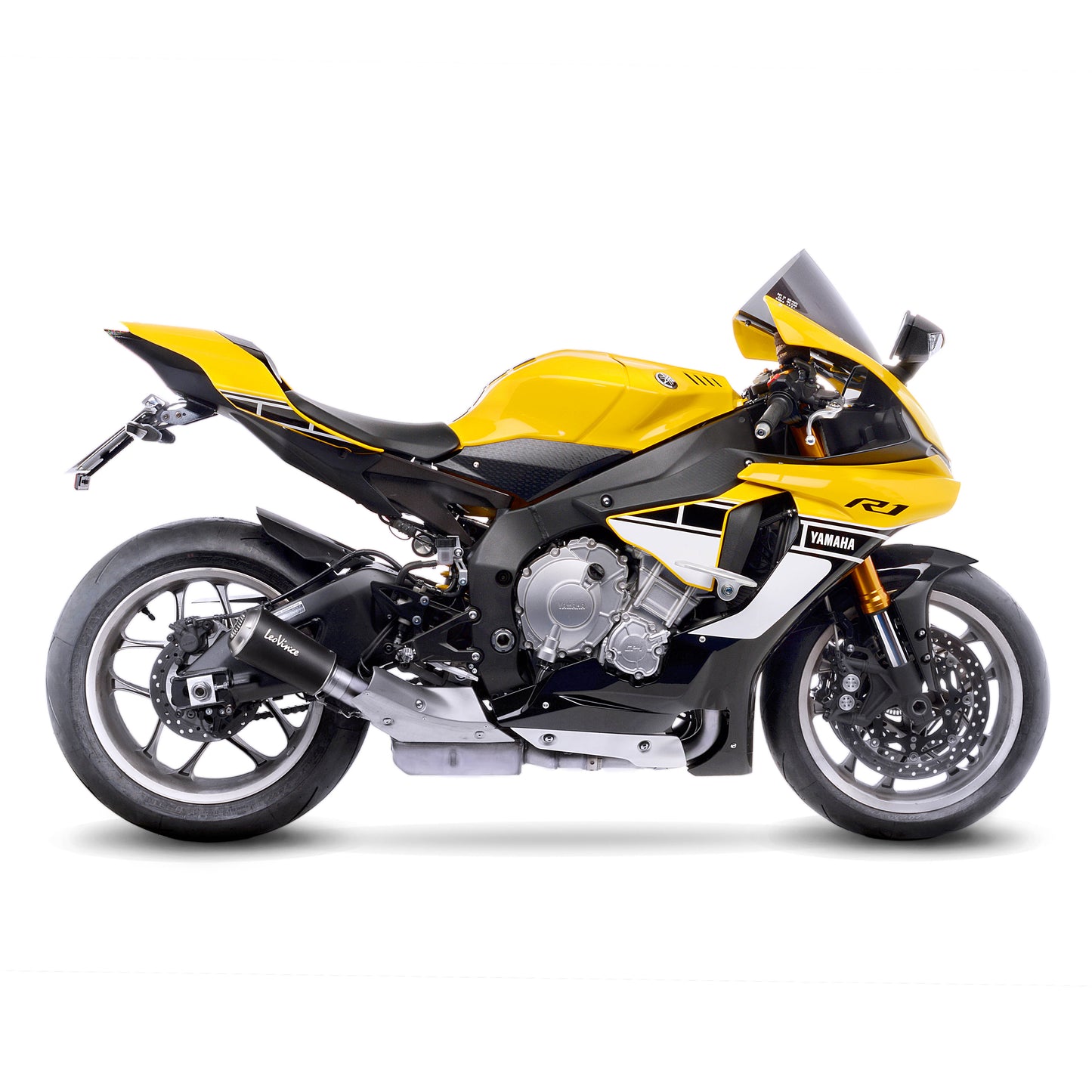 Leo Vince LV-10 Black Edition Stainless Steel | Slip-On Exhaust For Yamaha YZF-R1/M '15-19