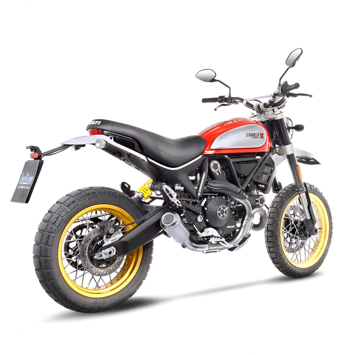 Leo Vince Lv-10 Stainless Steel | Slip-On Exhaust For Ducati Scrambler Desert Sled 2017-2019
