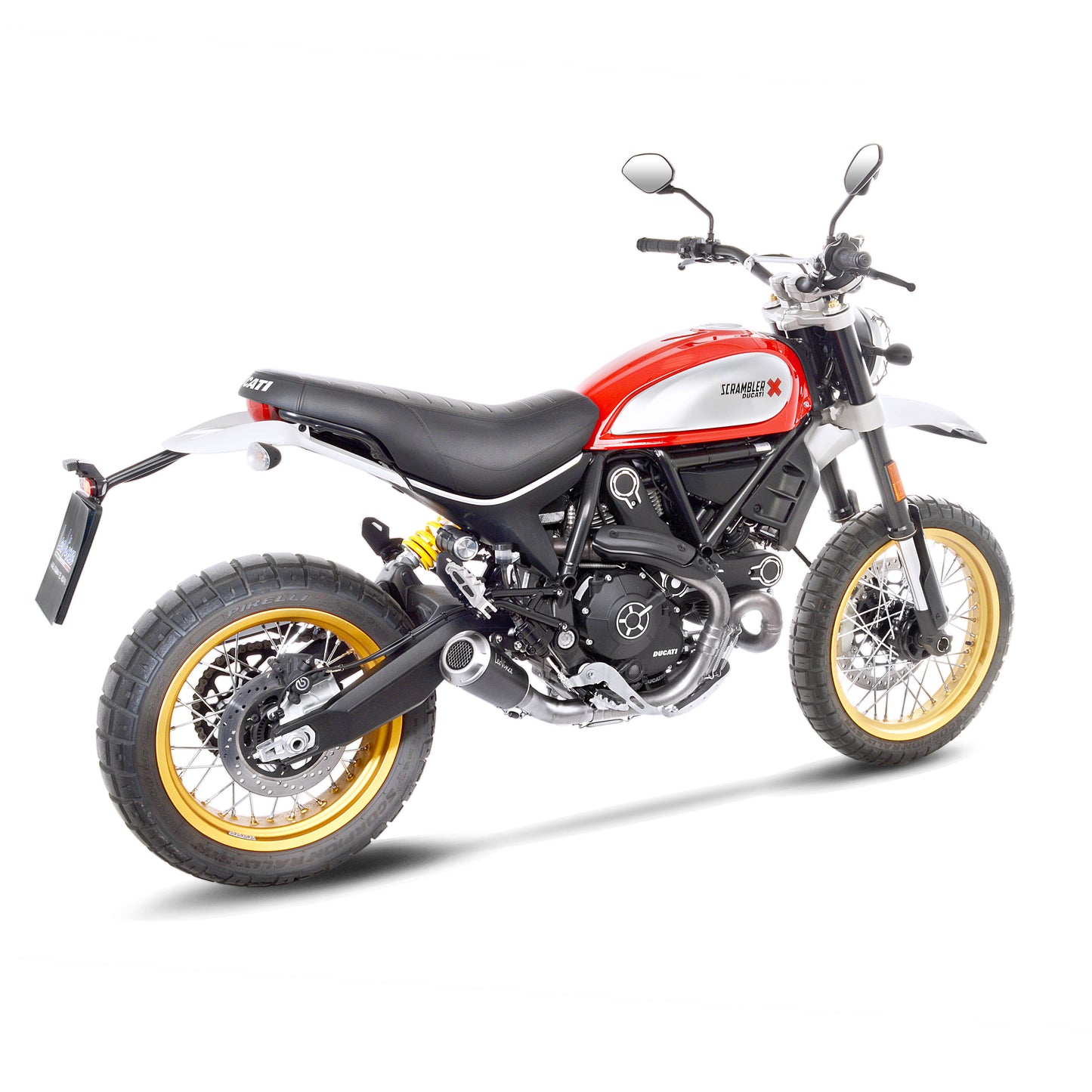 Leo Vince Lv-10 Black Edition Stainless Steel | Slip-On Exhaust For Ducati Scrambler Desert Sled 2017-2019