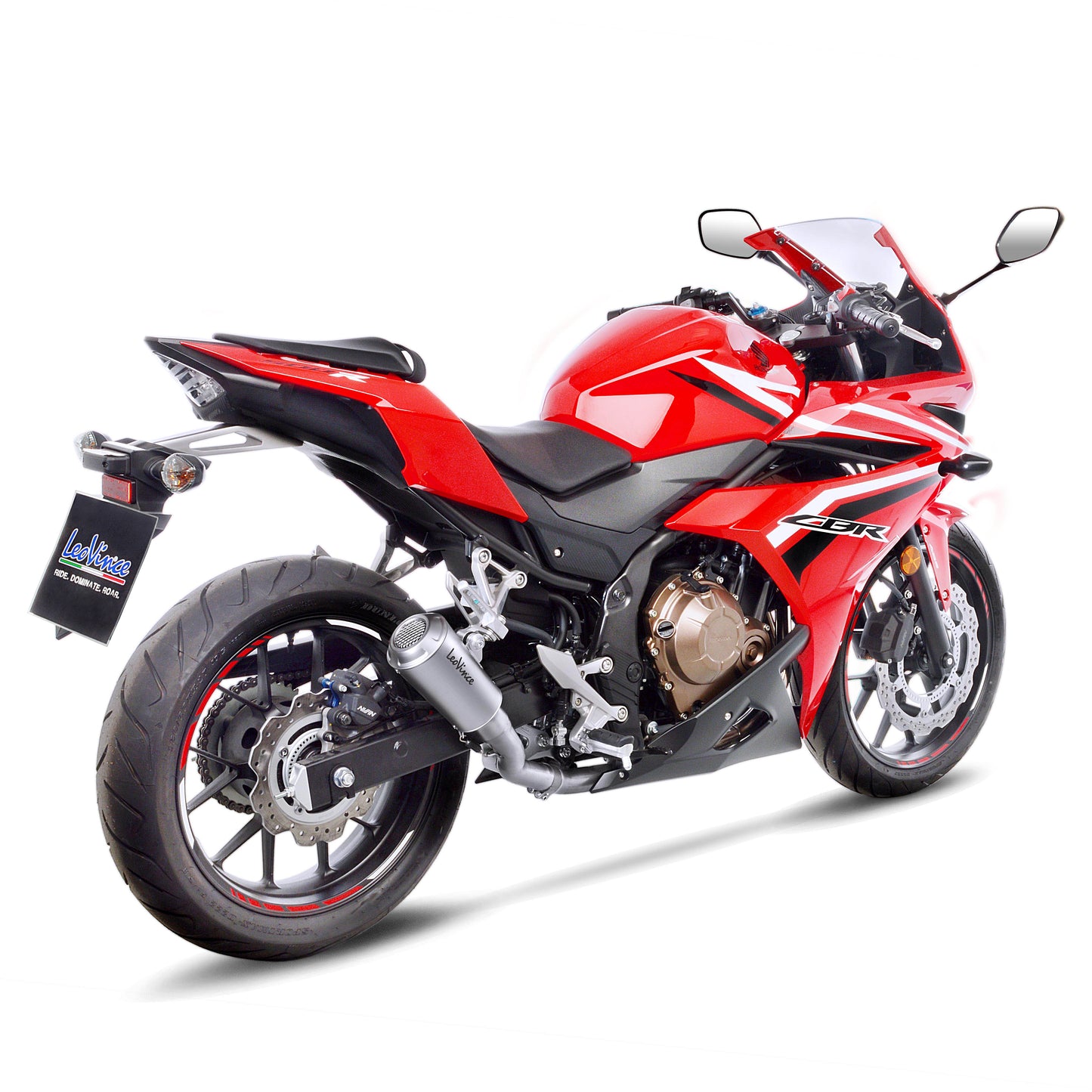 Leo Vince LV-10 Stainless Steel | Slip-On Exhaust For Honda CBR500R, CB500F, CB500X (2019+)