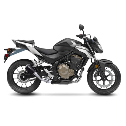 Leo Vince LV-10 Black Edition Stainless Steel | Slip-On Exhaust For Honda CBR500R, CB500F, CB500X (2019+)