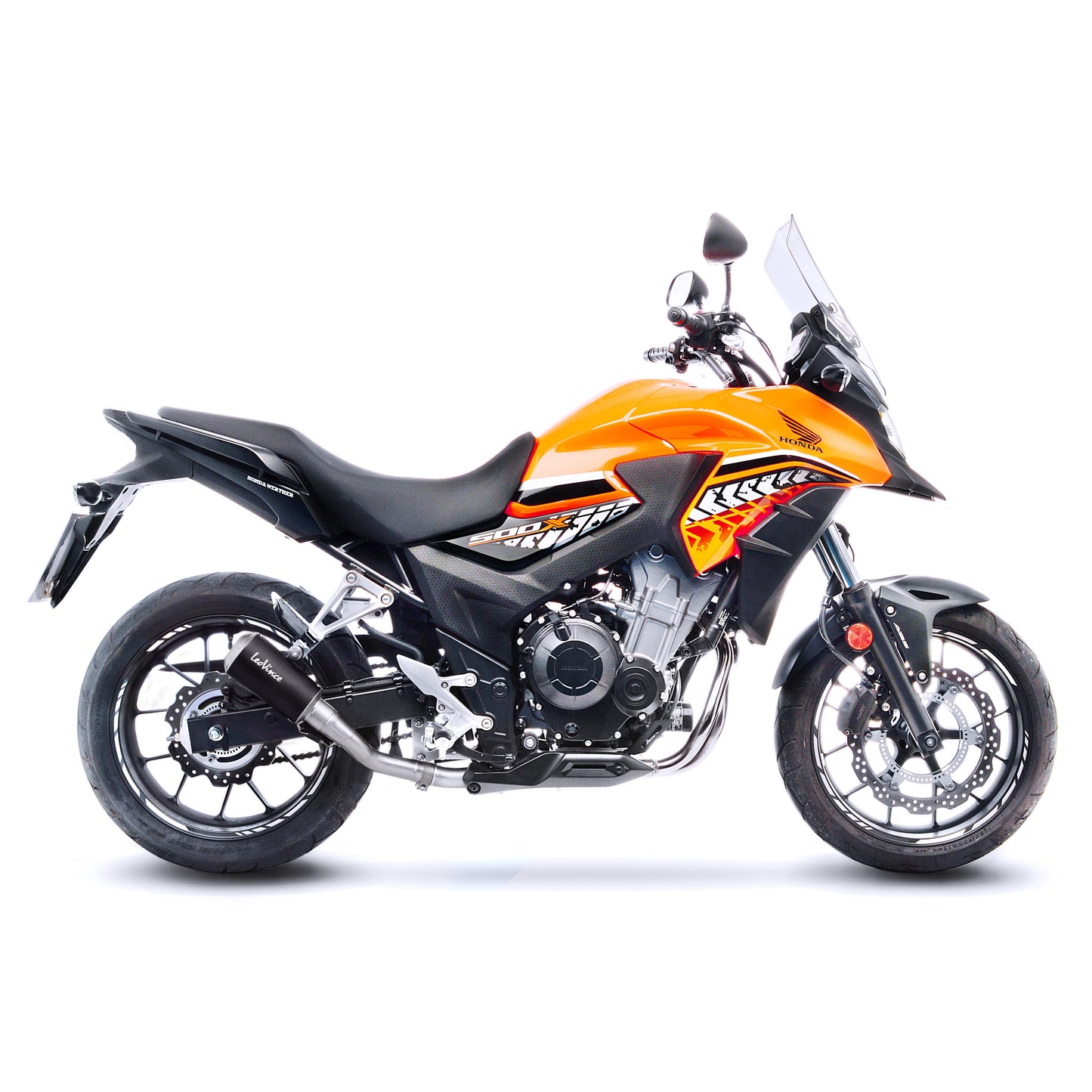 Leo Vince LV-10 Black Edition Stainless Steel | Slip-On Exhaust For Honda CBR500R, CB500F, CB500X (2019+)