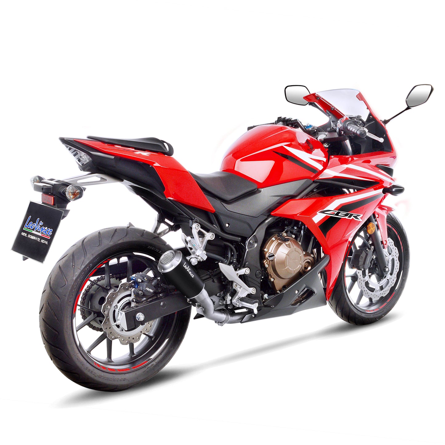 Leo Vince LV-10 Black Edition Stainless Steel | Slip-On Exhaust For Honda CBR500R, CB500F, CB500X (2019+)