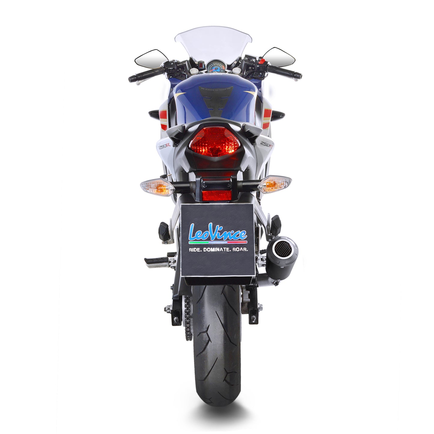 Leo Vince LV-10 Black Edition Stainless Steel | Slip-On Exhaust For Honda CBR250R 2011-2013