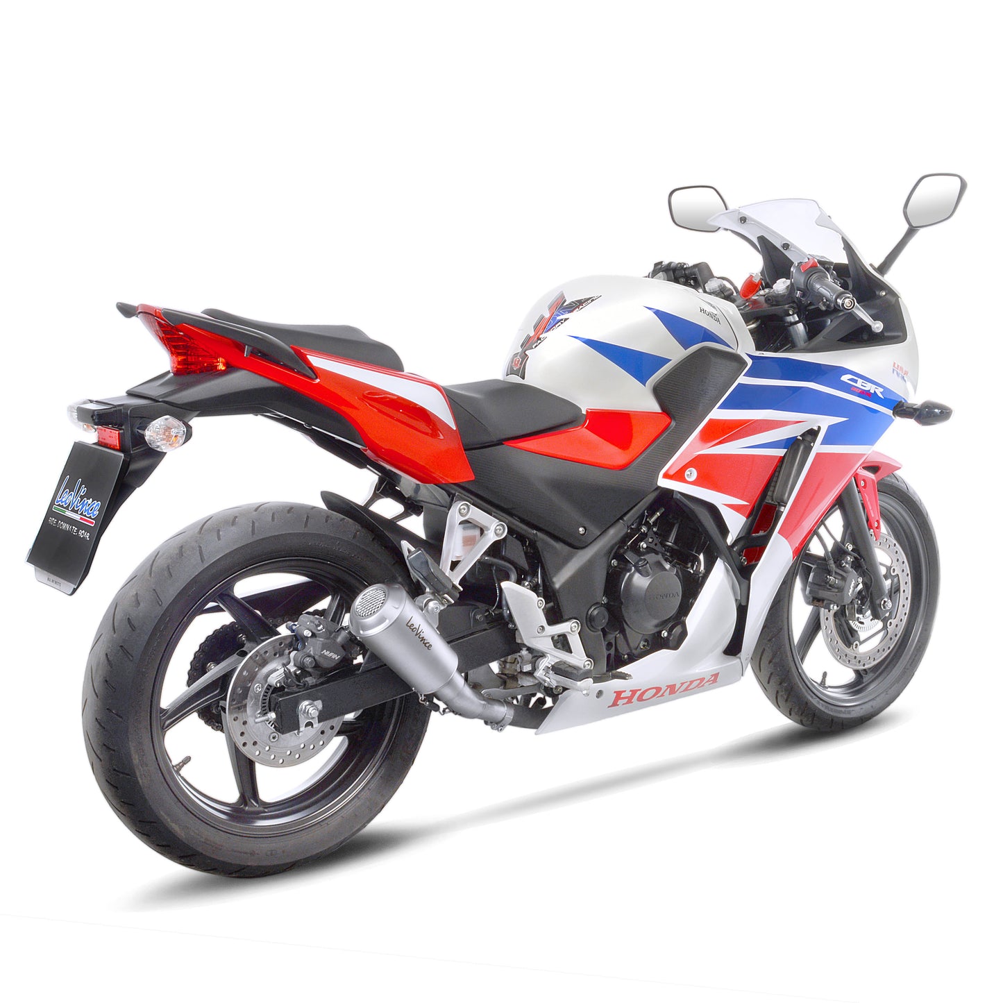 Leo Vince LV-10 Stainless Steel | Slip-On Exhaust For Honda CBR300R '11-19, CB300F '15-19